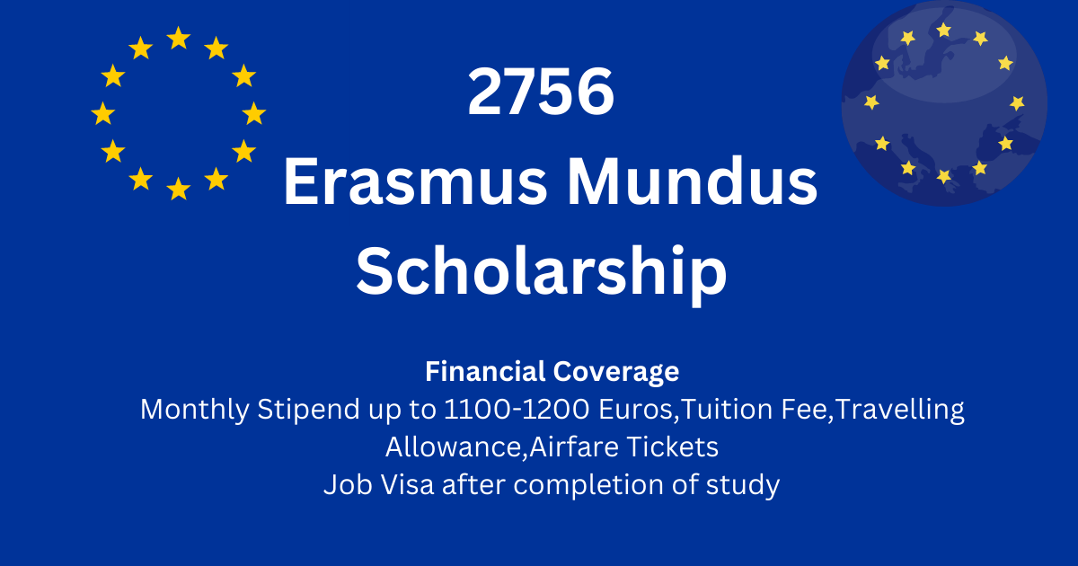 2756 Erasmus Mundus Scholarship 2023