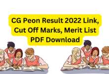 CG Peon Result 2022 Link, Cut Off Marks, Merit List PDF Download