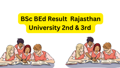 BSc BEd Result Rajasthan University