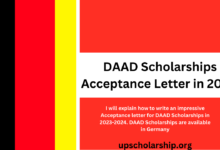 DAAD Scholarships Acceptance Letter in 2023