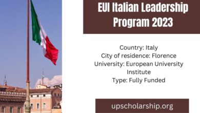 EUI Italian Leadership Program 2023 | Submit Applications Now