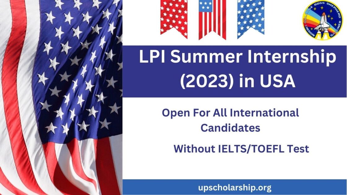 LPI Summer Internship 2023 in USA