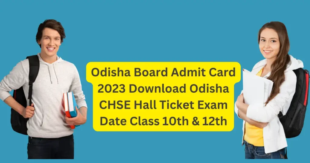 Odisha Board Admit Card 
