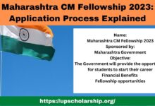 Maharashtra CM Fellowship 2023