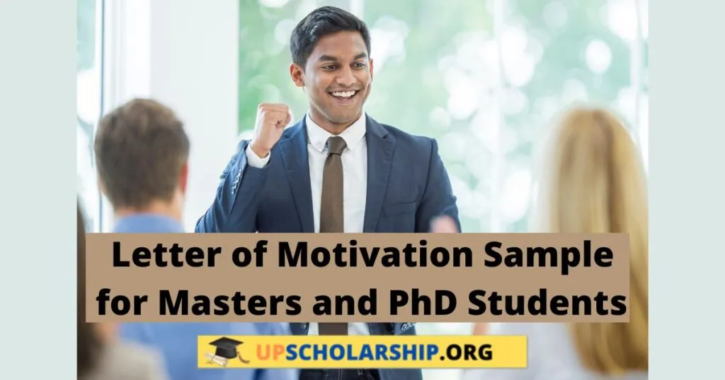 Letter of Motivation Sample for Masters and PhD Students 2023